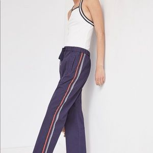 NWT Anthropologie Navy Classic Side Striped Pant